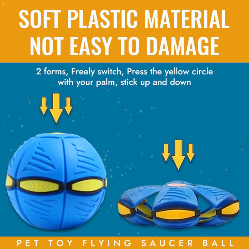2024 Hot Sale⚽Pet Toy Flying Saucer Ball(49% OFF & BUY 2 FREE SHIPPING🔥)