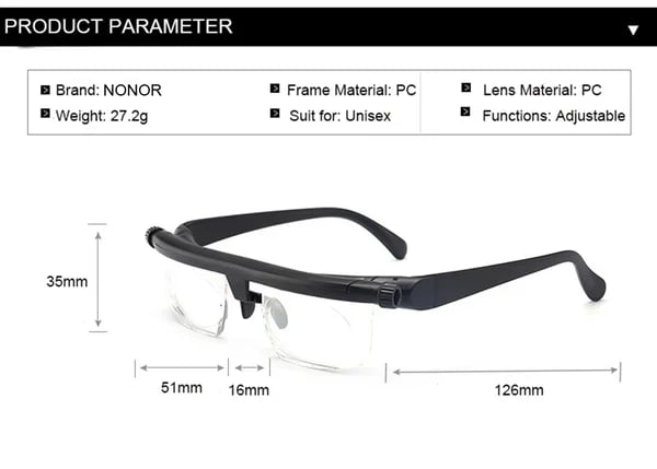 š„Adjustable Distance And Near Focus Glasses