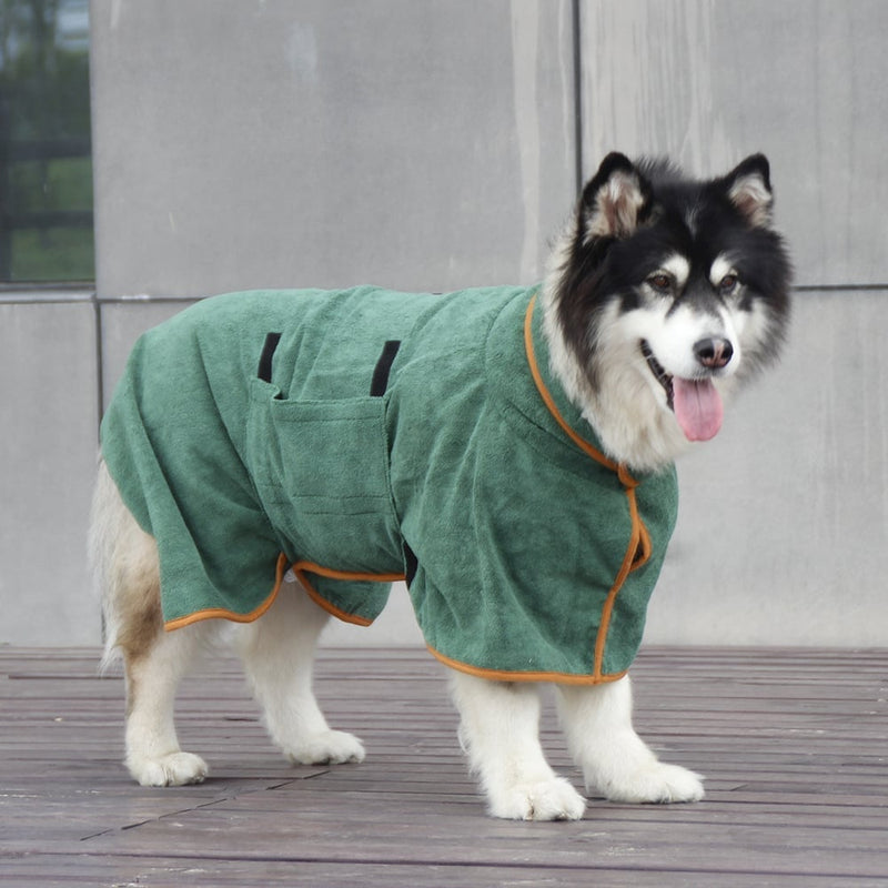 🎄Super absorbent pet bathrobe