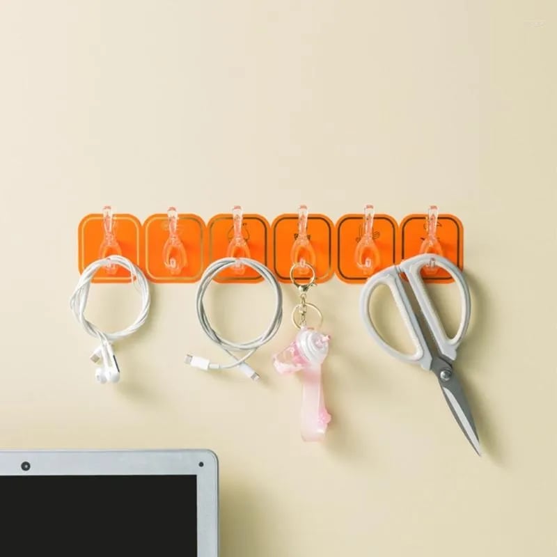 🔥SUMMER HOT SALE 49% OFF🔥MULTIFUNCTIONAL TRANSPARENT 6 HOOKS