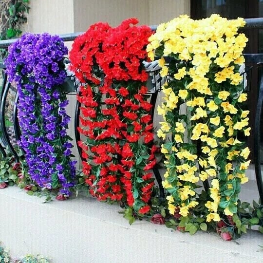 🔥🏡Vivid Artificial Hanging Orchid Bunch