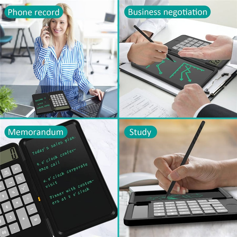 Electronic sketchpad calculator