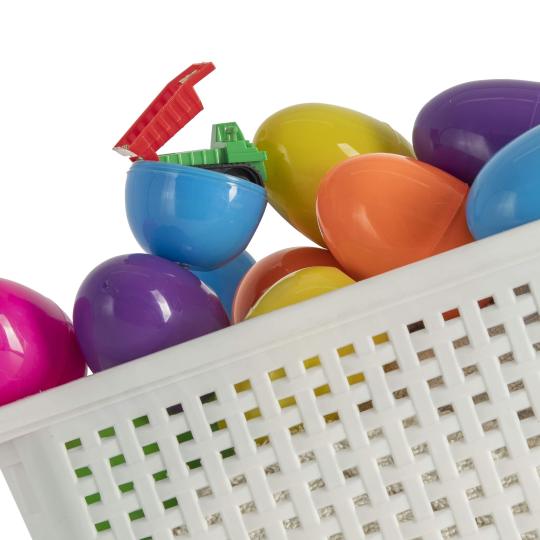 Easter Eggs Filled With Pullback Construction Vehicles, Cute Animals, Dinosaurs, Jewelry pieces and Bunnies