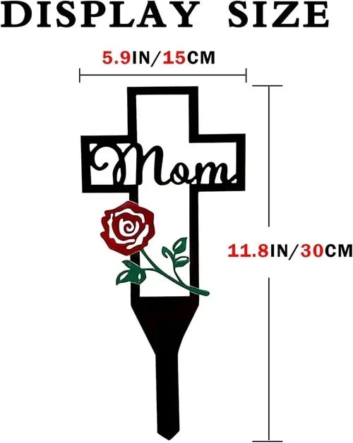 Memorial Day Sale 47%OFF - Cemetery Memorial Cross Stake for Parents