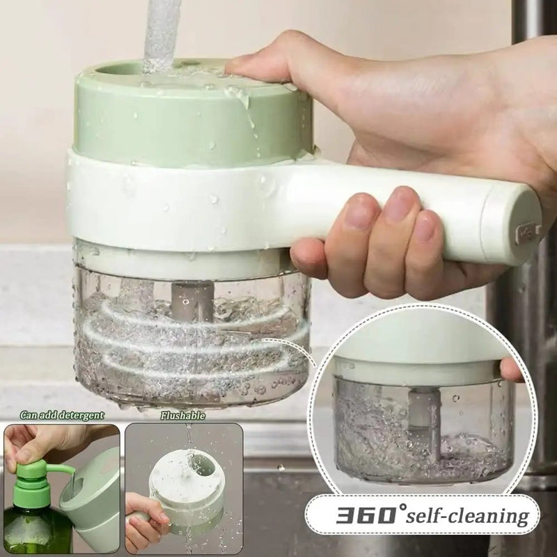 Best kitchen Tool💝 4 In 1 Handheld Electric Vegetable Cutter Set