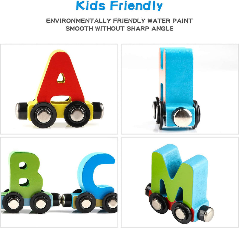 🔥 Preschool Education Wooden Train Toy