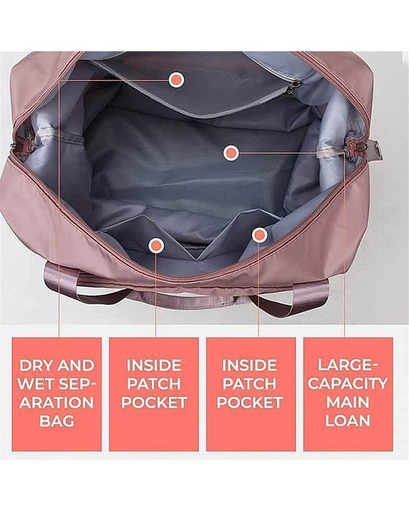 (🥰Hot Sale NOW - SAVE 48% OFF) Collapsible Waterproof Large Capacity Travel Handbag (BUY 3 FREE SHIPPING)