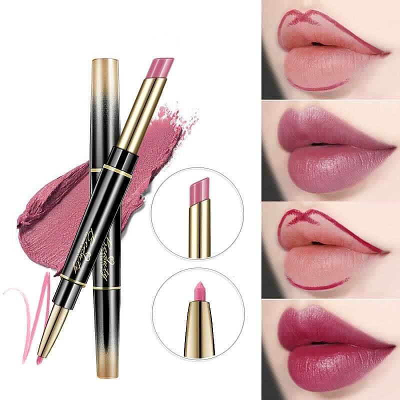 🔥 BIG SALE - HALF PRICE🔥🔥Double ended lipstick Automatic Lip Liner Matte Waterproof Non-fading Non-stick Lipstick