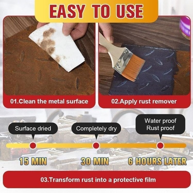 🔥Hot sales 48% OFF-Water-based Metal Rust Remover