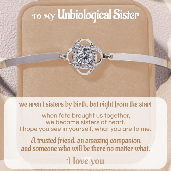FOR FRIEND - I LOVE YOU DIAMOND KNOT BRACELET