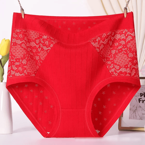 🔥HOT SALE - Large Size High Waist Cotton Antibacterial Underwear