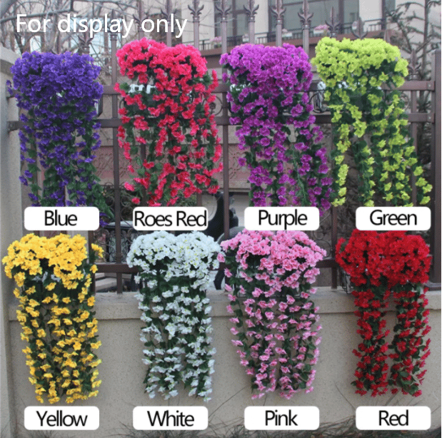 🔥🏡Vivid Artificial Hanging Orchid Bunch