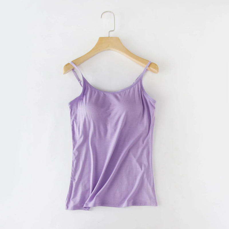 Tank Top with Built in Bra Camisole