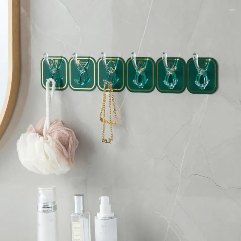 🔥SUMMER HOT SALE 49% OFF🔥MULTIFUNCTIONAL TRANSPARENT 6 HOOKS