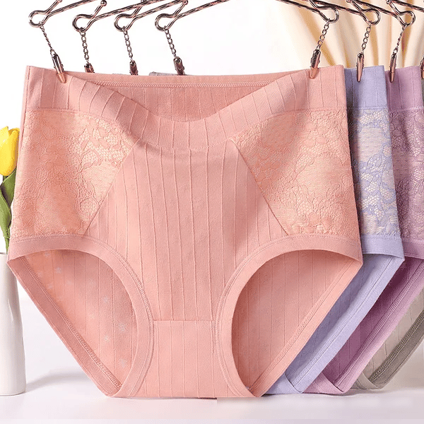 🔥HOT SALE - Large Size High Waist Cotton Antibacterial Underwear