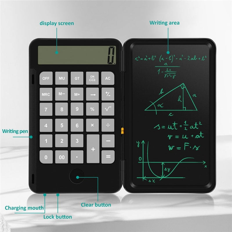 Electronic sketchpad calculator