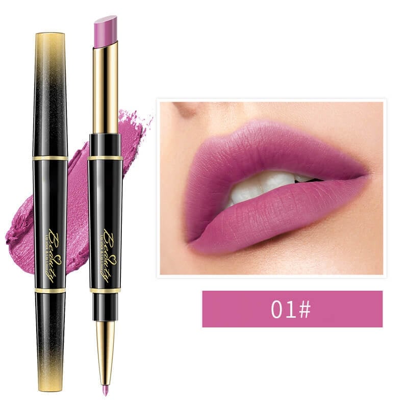 🔥 BIG SALE - HALF PRICE🔥🔥Double ended lipstick Automatic Lip Liner Matte Waterproof Non-fading Non-stick Lipstick