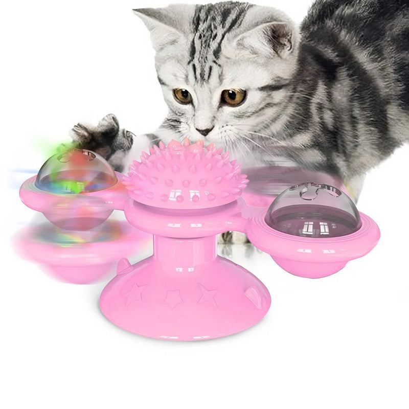 (🔥Promotion 48% OFF) Interactive Windmill Cat Toys with Catnip