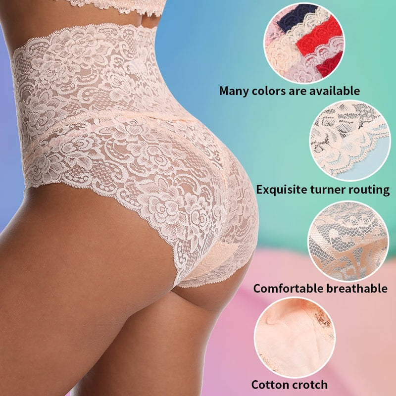 🌸💖Buy 4 Get 8 Free 💕High-waisted  Sexy Lace Panties