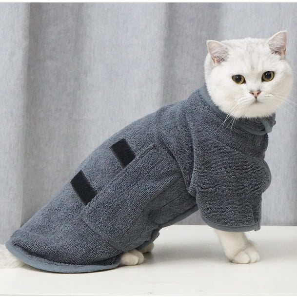 🎄Super absorbent pet bathrobe