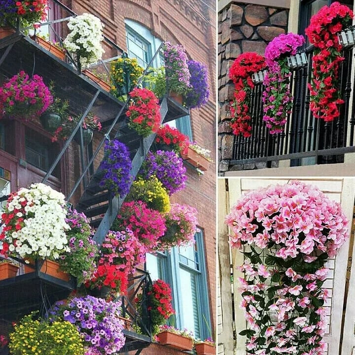 🌺Vivid Artificial Hanging Orchid Bunch🌷