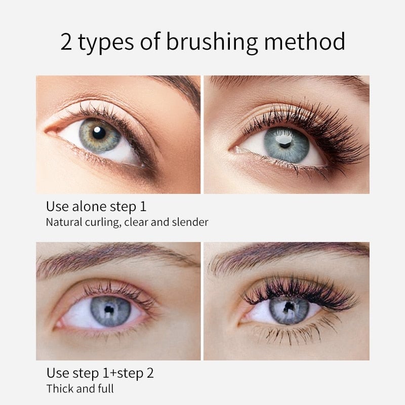 2 in 1 Curl Long Lasting Waterproof Mascara