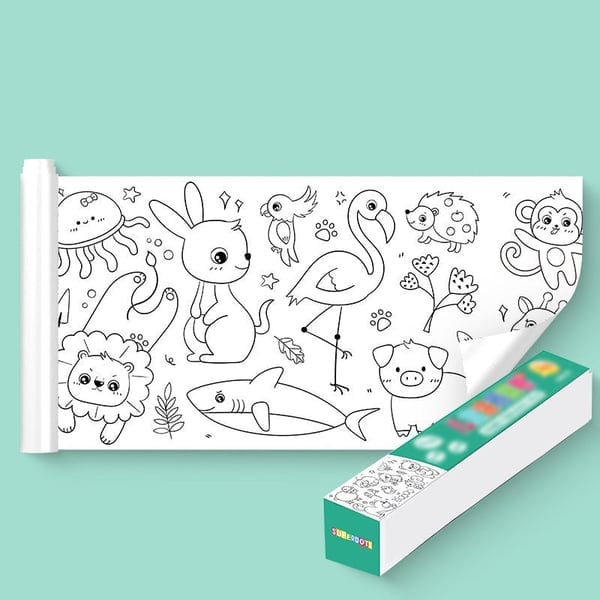 (🔥Last Day Promotion 48% OFF)🔥🔥 Children's Drawing Roll - BUY 3 GET 10%OFF & FREE SHIPPING NOW!