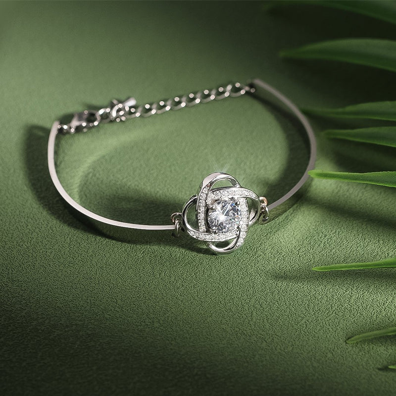 FOR FRIEND - I LOVE YOU DIAMOND KNOT BRACELET