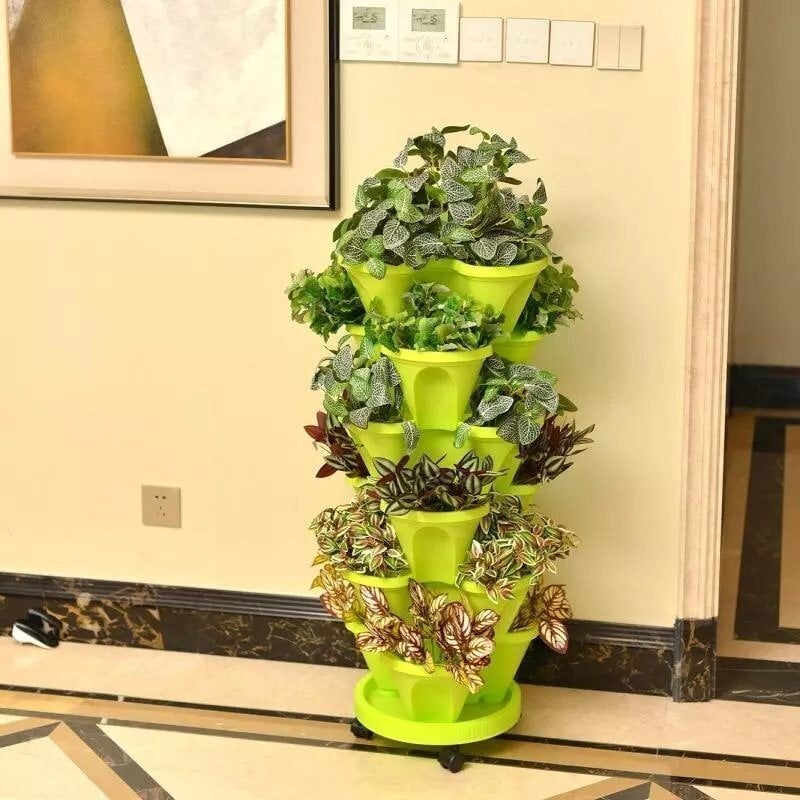 🌼Plant Festival Special - Stand Stacking Planters Strawberry Planting Pots