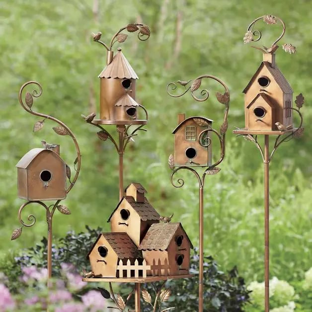🔥49% OFF - Birdhouse Garden Stakes