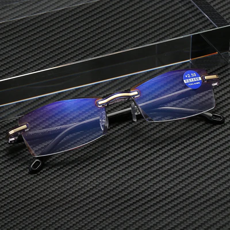 💥LAST DAY SALE 49% OFF💥Sapphire High Hardness Anti-blue Progressive Far And Near Dual-Use Reading Glasses
