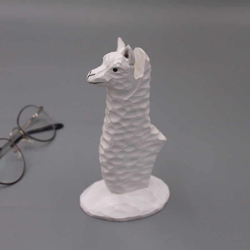 Wood Hand Carved Eyeglass Holder