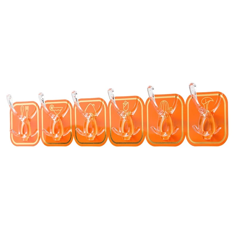 🔥SUMMER HOT SALE 49% OFF🔥MULTIFUNCTIONAL TRANSPARENT 6 HOOKS