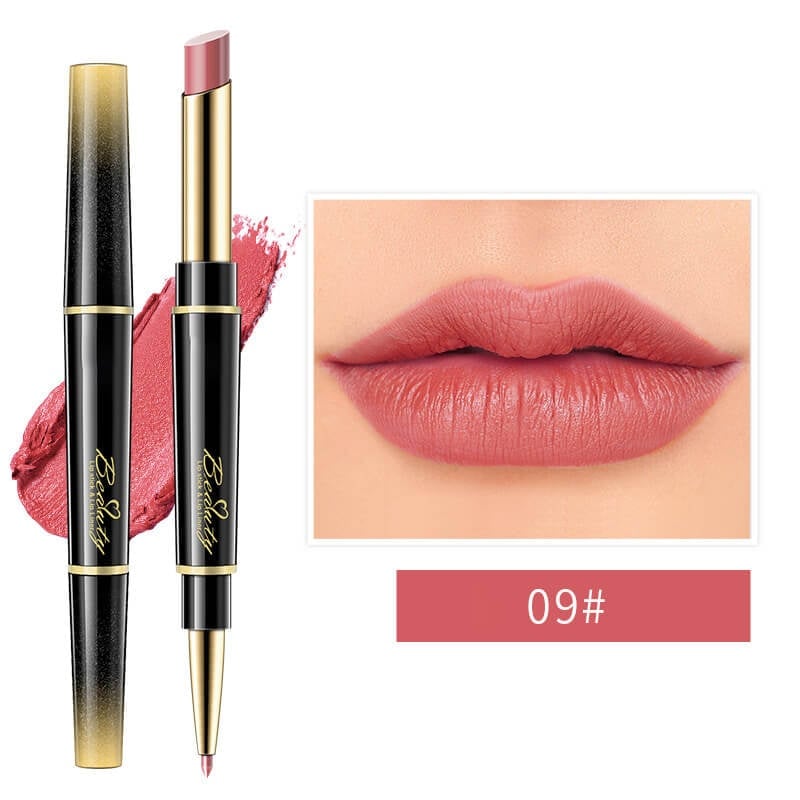 🔥 BIG SALE - HALF PRICE🔥🔥Double ended lipstick Automatic Lip Liner Matte Waterproof Non-fading Non-stick Lipstick