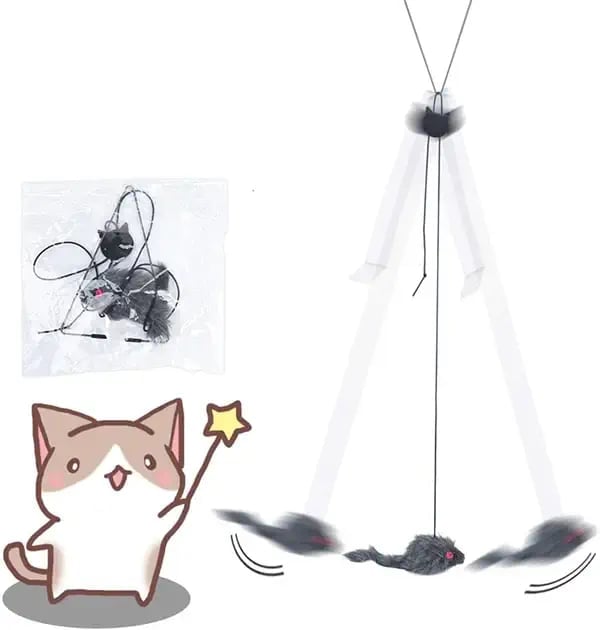 🎁🔥A-Door-Able Bouncing Mouse Cat Toy😻