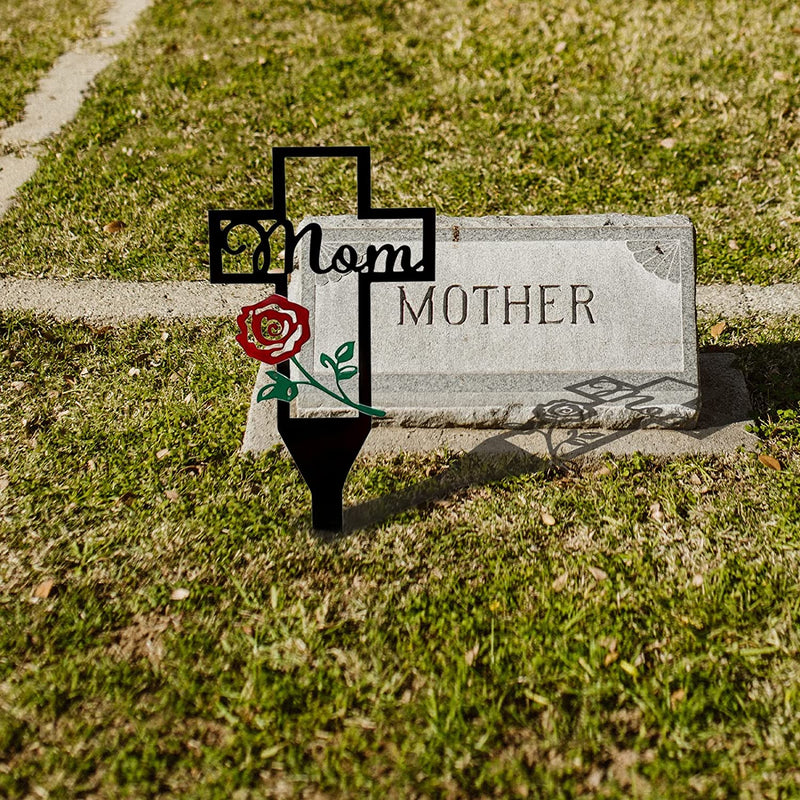 Memorial Day Sale 47%OFF - Cemetery Memorial Cross Stake for Parents